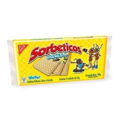 GALLETAS SORBETICOS WAFER DE VAINILLA 4X25G