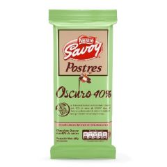 CHOCOLATE SAVOY POSTRES OSCURO 40% 200G