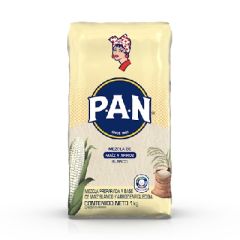 HARINA PAN DE MAIZ BLANCO Y ARROZ 1KG