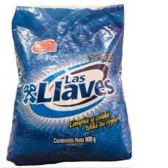 DETERG LAS LLAVES FLORAL POLVO 900G     