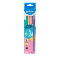 LAPIZ DE GRAFITO POINTER PASTEL N2 12 UN